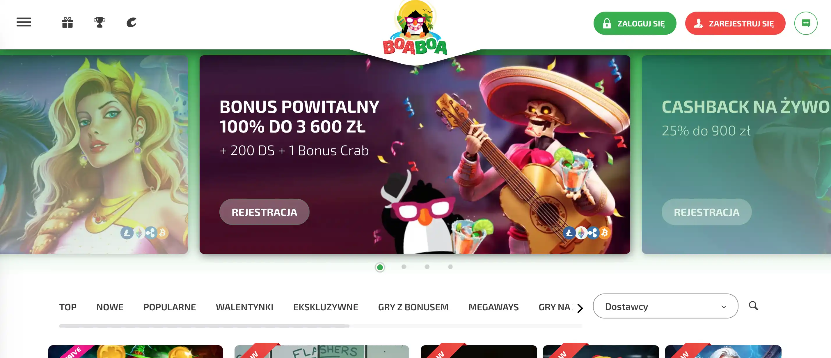 BoaBoa Casino website preview