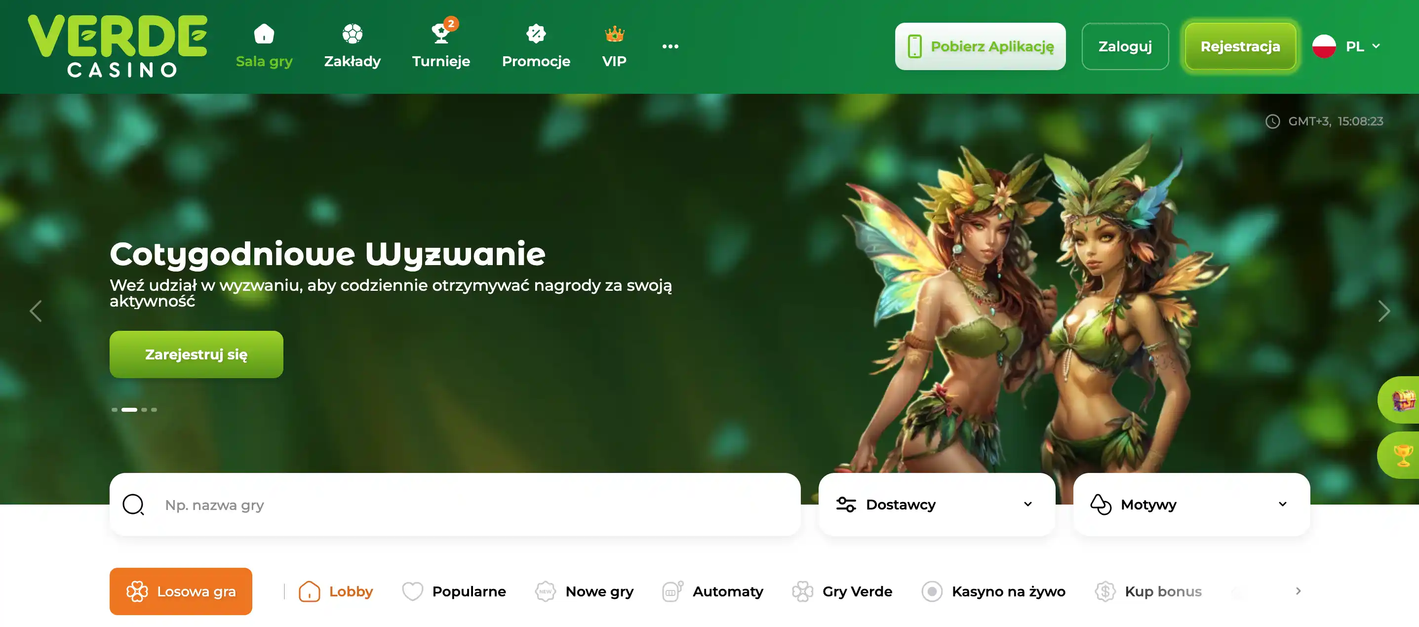 Verde Casino website preview
